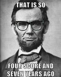 four score and seven years ago